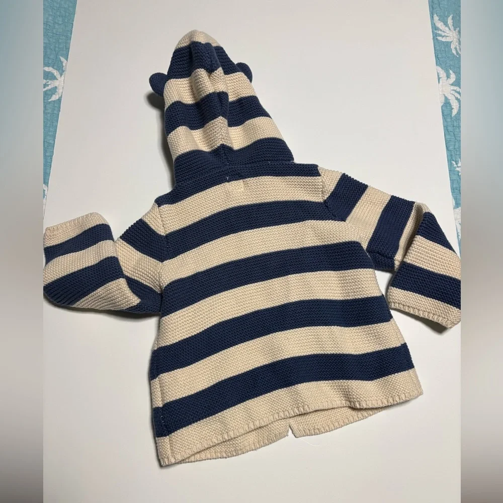 Baby Gap striped knit cotton sweater 12-18m